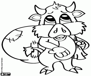 Omalovánka Zvíře s pytlem, Svatý Mikuláš