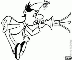 Omalovánka Zábava na Novoroční večírek