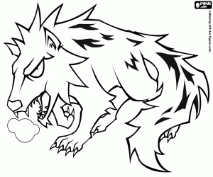 Omalovánka Černý pes, přízrak