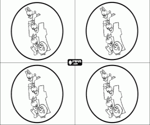 Omalovánka Čtyři roky, oslava narozenin