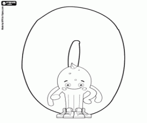 Omalovánka Číslo nula a Pypus chobotnice