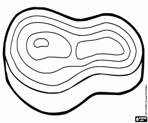 Omalovánka Řez červeného masa