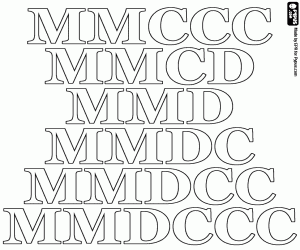 Omalovánka Římské stovky 2300 do 2800