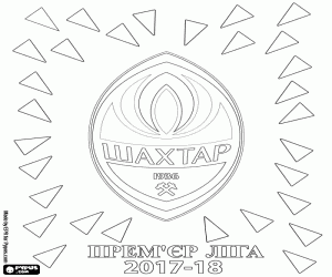 Omalovánka Šachtar Doněck, League Premier 2018