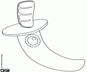 Omalovánka Šavle, orientální zbraně