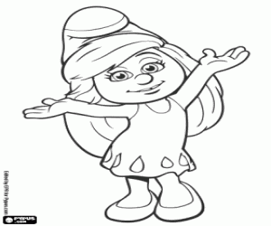 Omalovánka Šmoulinka je unesena Gargamel