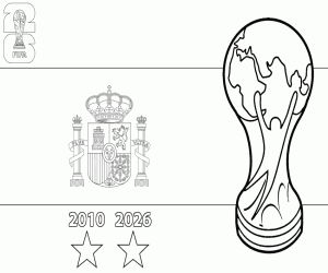 Omalovánka Španělsko, mistr světa 2026