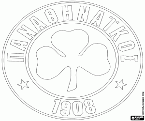 Omalovánka Štít Panathinaikos
