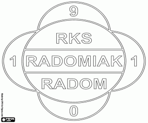 Omalovánka Štít Radomiak Radom