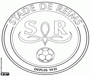 Omalovánka Štít Stade de Reims