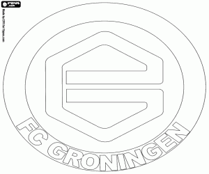 Omalovánka Štít z FC Groningen