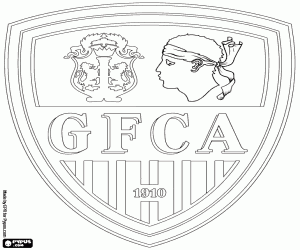 Omalovánka Štít z GFC Ajaccio