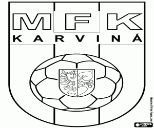 Omalovánka Štít z MFK Karviná