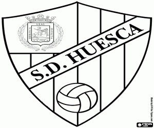Omalovánka Štít z SD Huesca