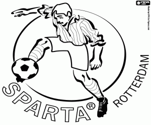 Omalovánka Štít z Sparta Rotterdam