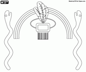 Omalovánka Štít říše Inků