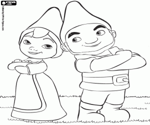 Omalovánka Štěstí Gnomeo a Julie