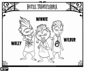 Omalovánka Štěňata vlkodlak