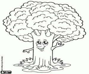 Omalovánka Šťastný strom