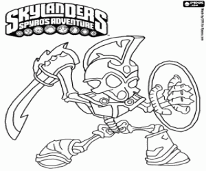 Omalovánka Živých mrtvých Skylander Chop Chop
