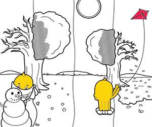 Omalovánky Roční období a Slavnosti