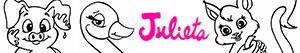Omalovánky Zvířata z Julieta